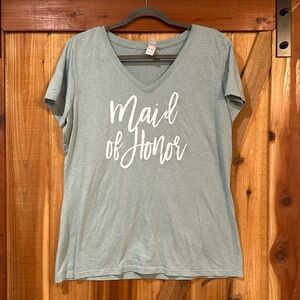 XL Maid of Honor V-neck tee